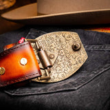 Texas Belt Aged Maple - Marco Di Milano - Flyclothing LLC