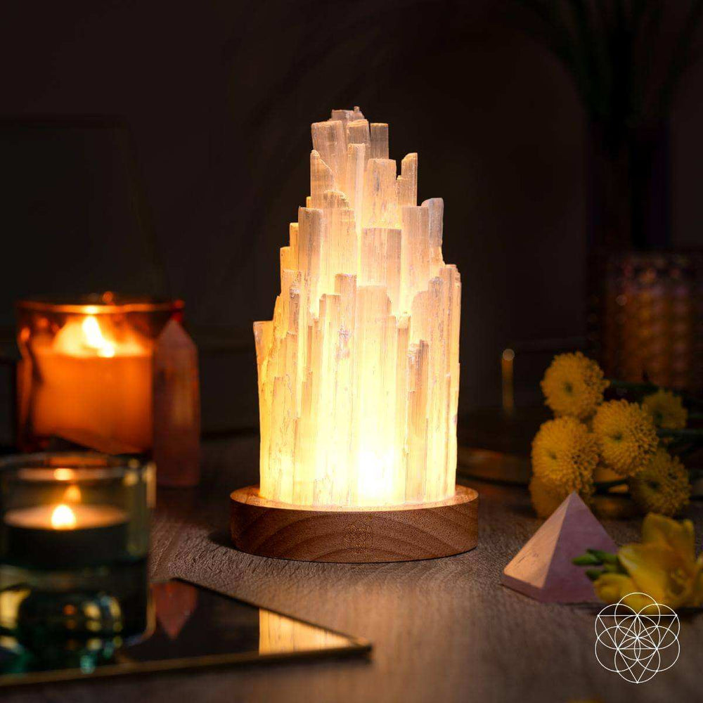 The Cleanse-All Selenite Lamp - 2 Pounds of Healing Power - Conscious Items - Flyclothing LLC
