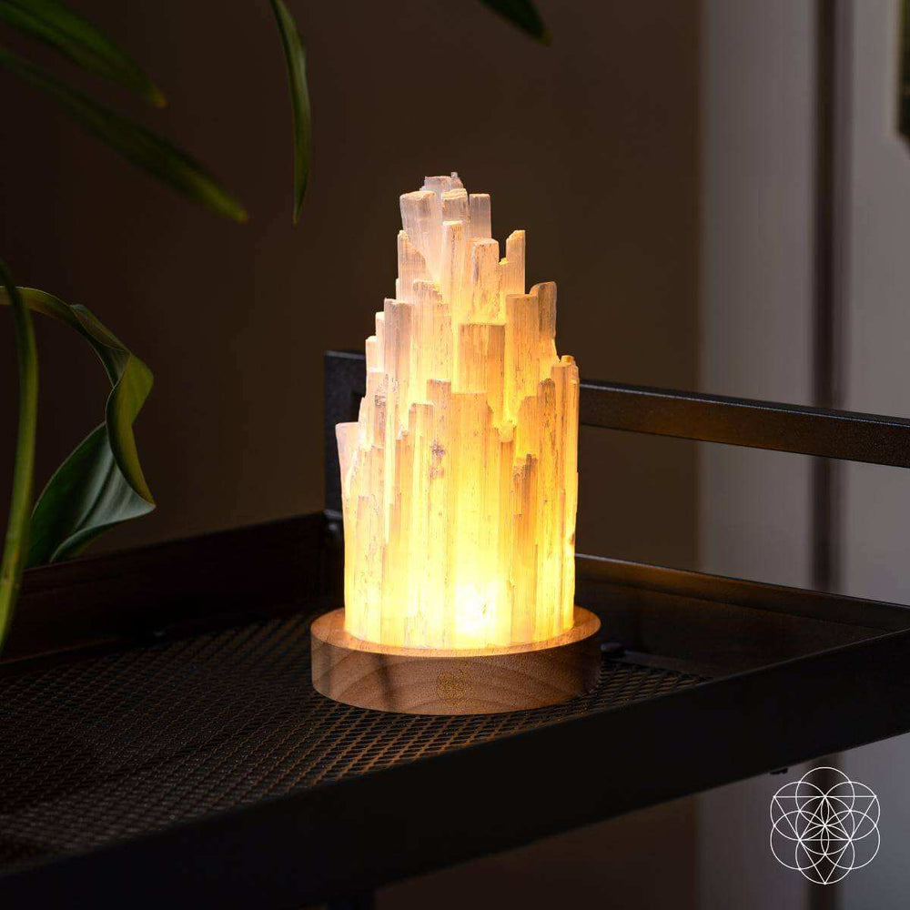 The Cleanse-All Selenite Lamp - 2 Pounds of Healing Power - Conscious Items - Flyclothing LLC