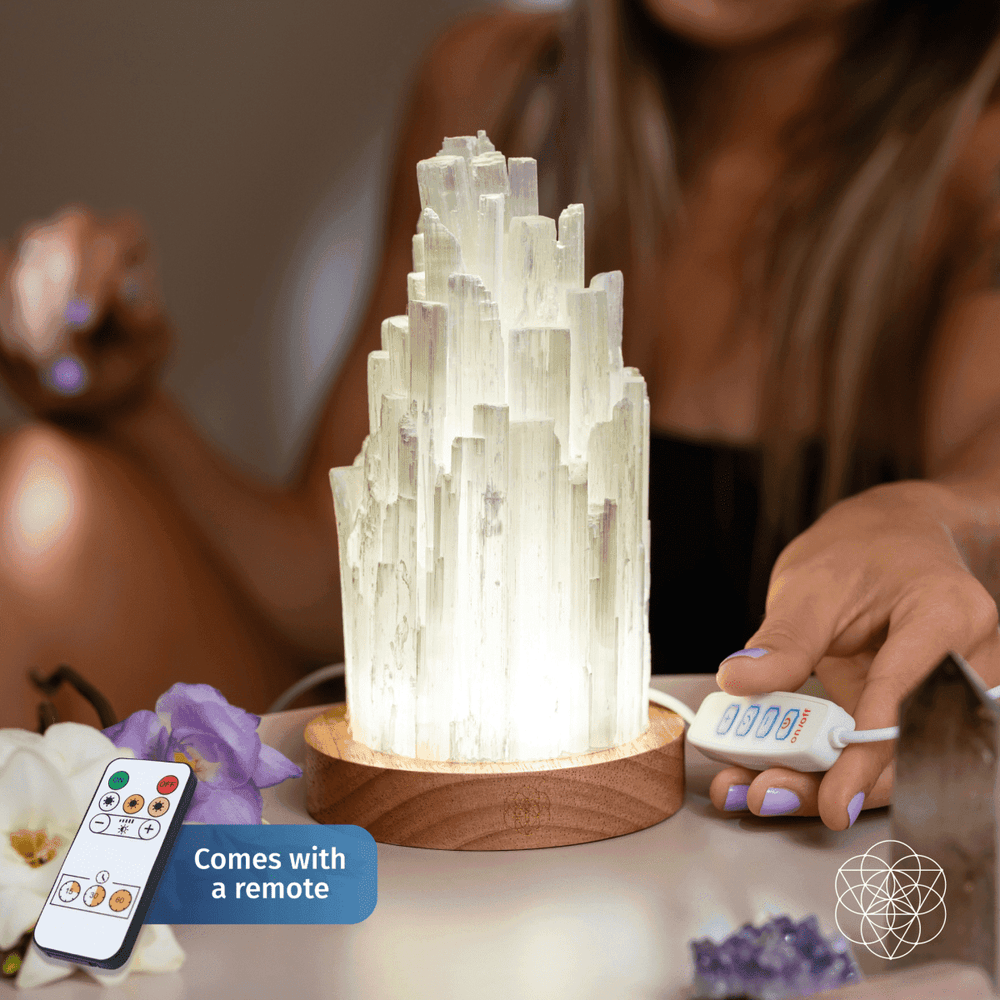 The Cleanse-All Selenite Lamp - 2 Pounds of Healing Power - Conscious Items - Flyclothing LLC