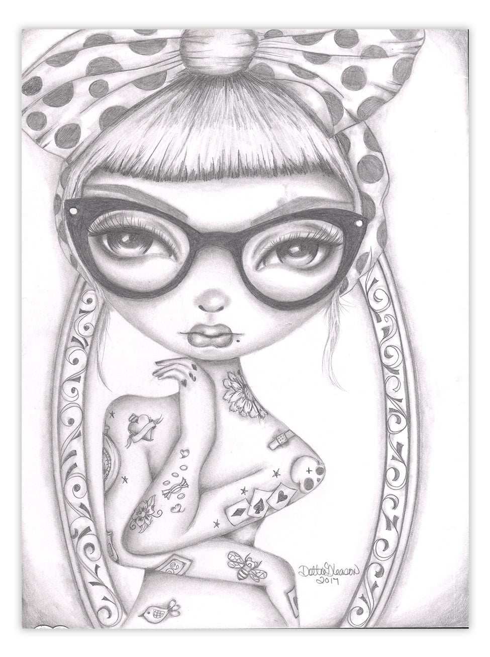 Black Market Art Company The Life Of A Pin Up Print - Black Market Art Company - Flyclothing LLC