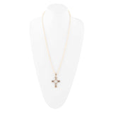 The Light White Mother of Pearl Cross Pendant Golden Necklace - Barse Jewelry - Flyclothing LLC