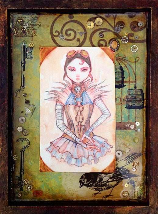 Black Market Art Company The Timekeepers Daughter Print - Black Market Art Company - Flyclothing LLC