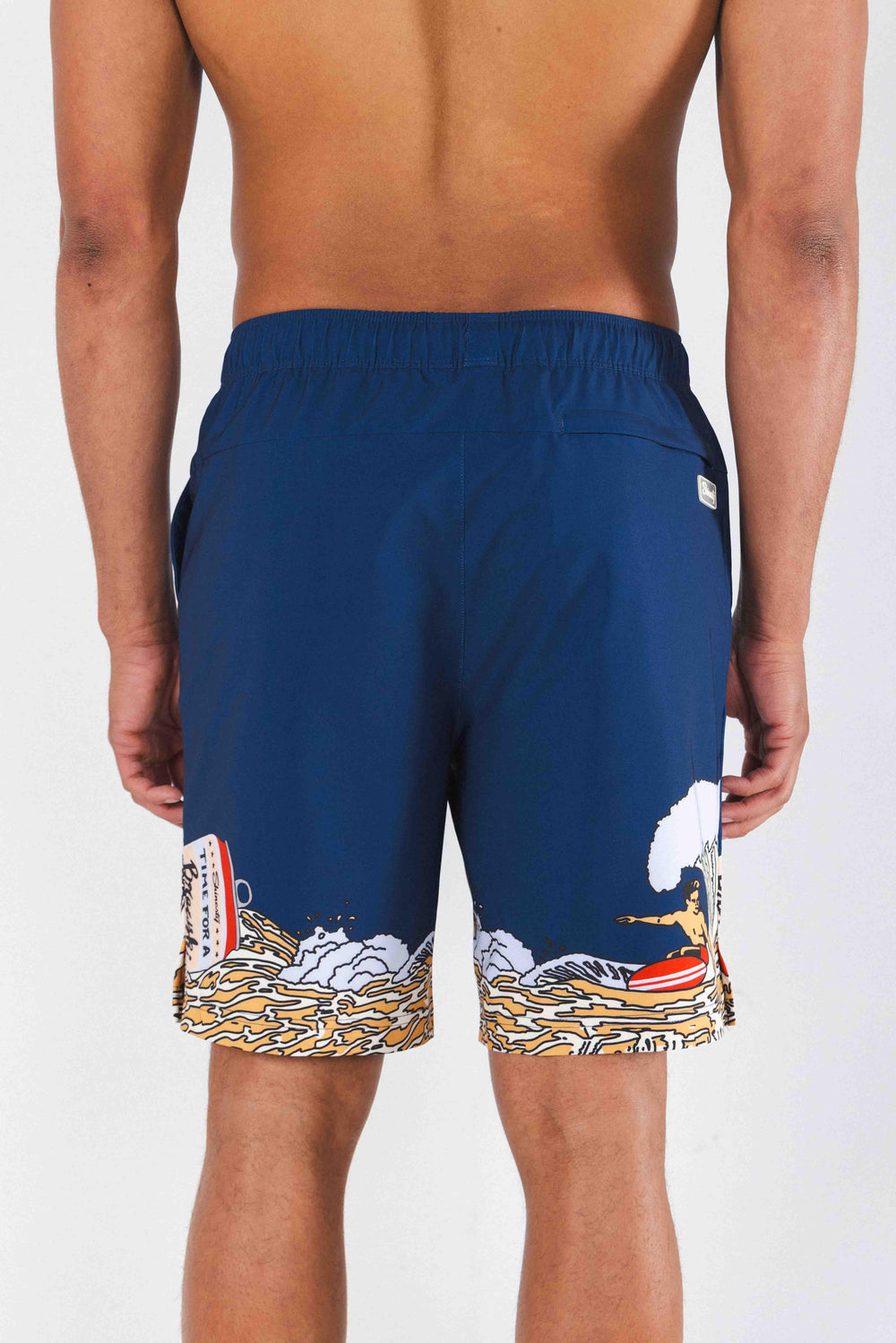 The Tidal Lager | Beer Surfer Ball Hammock® Pouch 8" Swim Trunks - Shinesty - Flyclothing LLC