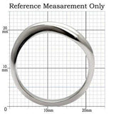 TK031 - High polished (no plating) Stainless Steel Ring with No Stone - Alamode - Flyclothing LLC