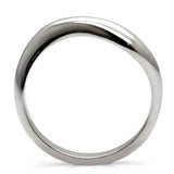 TK031 - High polished (no plating) Stainless Steel Ring with No Stone - Alamode - Flyclothing LLC