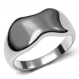 TK033 - High polished (no plating) Stainless Steel Ring with No Stone - Alamode - Flyclothing LLC