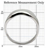 TK033 - High polished (no plating) Stainless Steel Ring with No Stone - Alamode - Flyclothing LLC