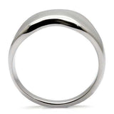 TK033 - High polished (no plating) Stainless Steel Ring with No Stone - Alamode - Flyclothing LLC