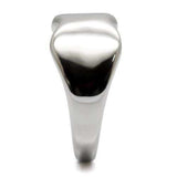 TK033 - High polished (no plating) Stainless Steel Ring with No Stone - Alamode - Flyclothing LLC