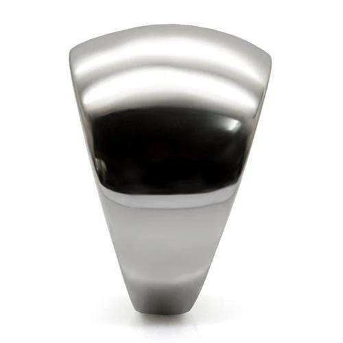TK034 - High polished (no plating) Stainless Steel Ring with No Stone - Alamode - Flyclothing LLC