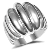TK035 - High polished (no plating) Stainless Steel Ring with No Stone - Alamode - Flyclothing LLC