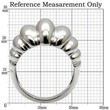 TK035 - High polished (no plating) Stainless Steel Ring with No Stone - Alamode - Flyclothing LLC
