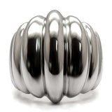 TK035 - High polished (no plating) Stainless Steel Ring with No Stone - Alamode - Flyclothing LLC