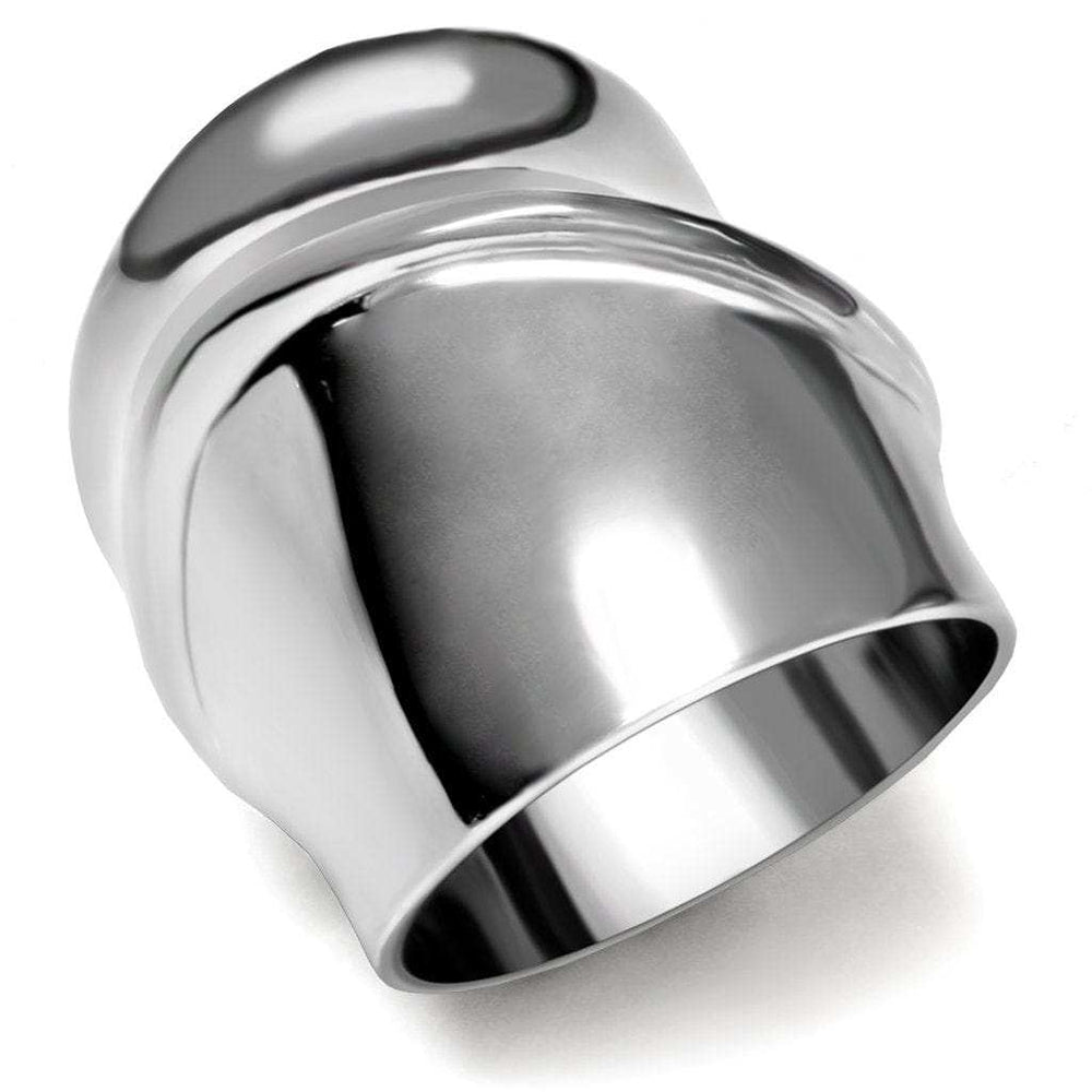TK036 - High polished (no plating) Stainless Steel Ring with No Stone - Alamode - Flyclothing LLC