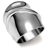 TK036 - High polished (no plating) Stainless Steel Ring with No Stone - Alamode - Flyclothing LLC