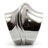 TK036 - High polished (no plating) Stainless Steel Ring with No Stone - Alamode - Flyclothing LLC