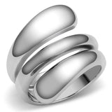 TK037 - High polished (no plating) Stainless Steel Ring with No Stone - Alamode - Flyclothing LLC