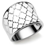 TK041 - High polished (no plating) Stainless Steel Ring with No Stone - Alamode - Flyclothing LLC