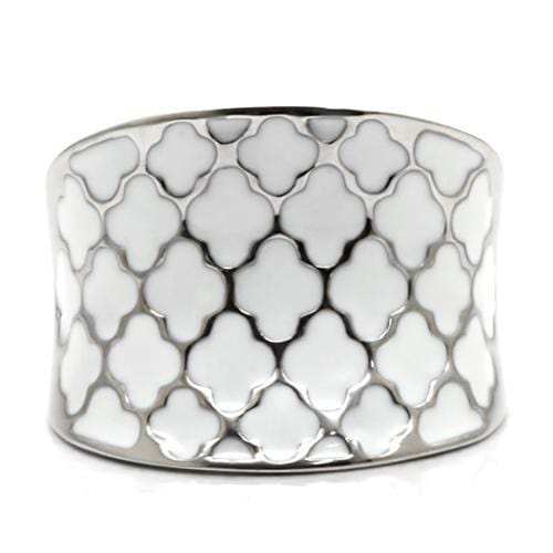 TK041 - High polished (no plating) Stainless Steel Ring with No Stone - Alamode - Flyclothing LLC