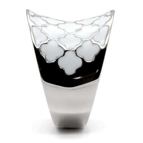 TK041 - High polished (no plating) Stainless Steel Ring with No Stone - Alamode - Flyclothing LLC