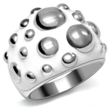 TK042 - High polished (no plating) Stainless Steel Ring with No Stone - Alamode - Flyclothing LLC