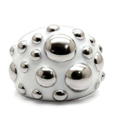 TK042 - High polished (no plating) Stainless Steel Ring with No Stone - Alamode - Flyclothing LLC