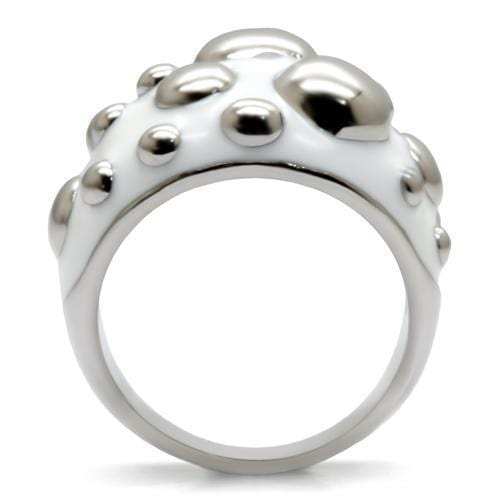 TK042 - High polished (no plating) Stainless Steel Ring with No Stone - Alamode - Flyclothing LLC