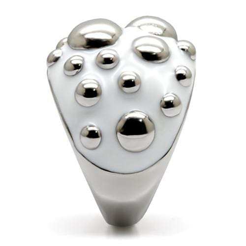 TK042 - High polished (no plating) Stainless Steel Ring with No Stone - Alamode - Flyclothing LLC