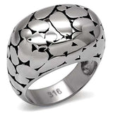 TK048 - High polished (no plating) Stainless Steel Ring with No Stone - Alamode - Flyclothing LLC