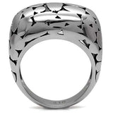 TK048 - High polished (no plating) Stainless Steel Ring with No Stone - Alamode - Flyclothing LLC