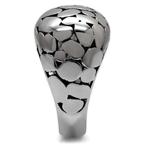 TK048 - High polished (no plating) Stainless Steel Ring with No Stone - Alamode - Flyclothing LLC