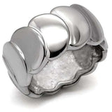 TK049 - High polished (no plating) Stainless Steel Ring with No Stone - Alamode - Flyclothing LLC
