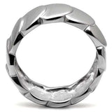 TK049 - High polished (no plating) Stainless Steel Ring with No Stone - Alamode - Flyclothing LLC