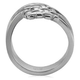 TK054 - High polished (no plating) Stainless Steel Ring with No Stone - Alamode - Flyclothing LLC