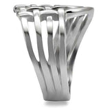 TK054 - High polished (no plating) Stainless Steel Ring with No Stone - Alamode - Flyclothing LLC