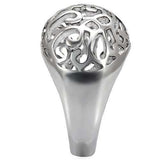 TK055 - High polished (no plating) Stainless Steel Ring with No Stone - Alamode - Flyclothing LLC