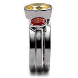 Kaela Cocktail Ring - Stainless Steel, AAA CZ , Multi Color - TK095 - Alamode - Flyclothing LLC