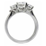 TK098 - High polished (no plating) Stainless Steel Ring with AAA Grade CZ in Clear - Alamode - Flyclothing LLC