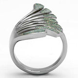 TK1001 - High polished (no plating) Stainless Steel Ring with No Stone - Alamode - Flyclothing LLC