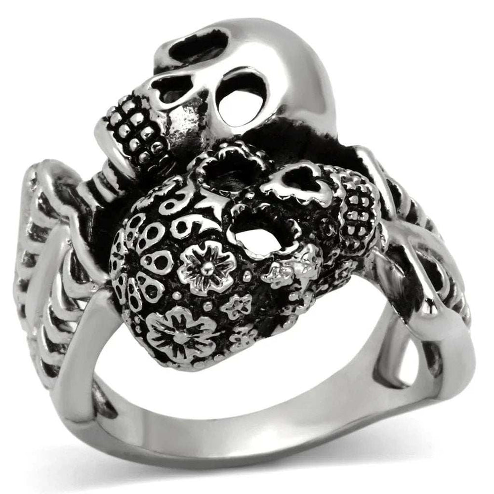 TK1039 - High polished (no plating) Stainless Steel Ring with No Stone - Alamode - Flyclothing LLC