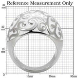 TK107 - High polished (no plating) Stainless Steel Ring with No Stone - Alamode - Flyclothing LLC