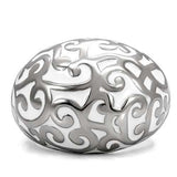 TK107 - High polished (no plating) Stainless Steel Ring with No Stone - Alamode - Flyclothing LLC