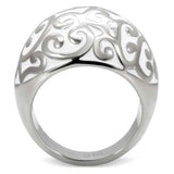 TK107 - High polished (no plating) Stainless Steel Ring with No Stone - Alamode - Flyclothing LLC