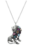 TK1125 - High polished (no plating) Stainless Steel Chain Pendant with Top Grade Crystal in Multi Color - Alamode - Flyclothing LLC