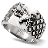 TK126 - High polished (no plating) Stainless Steel Ring with No Stone - Alamode - Flyclothing LLC