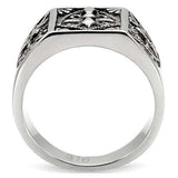 TK127 - High polished (no plating) Stainless Steel Ring with No Stone - Alamode - Flyclothing LLC