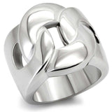 TK131 - High polished (no plating) Stainless Steel Ring with No Stone - Alamode - Flyclothing LLC