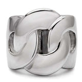 TK131 - High polished (no plating) Stainless Steel Ring with No Stone - Alamode - Flyclothing LLC