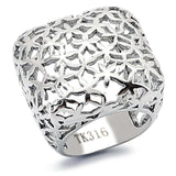 TK133 - High polished (no plating) Stainless Steel Ring with No Stone - Alamode - Flyclothing LLC